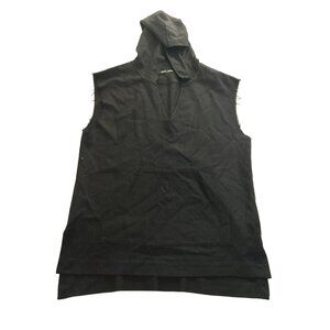 Baja East Sleeveless Hoodie in Black